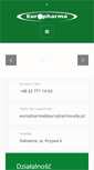 Mobile Screenshot of europharma.edu.pl