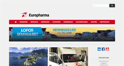 Desktop Screenshot of europharma.no